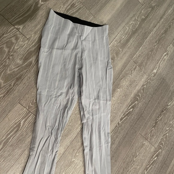 a new day Pants - a new day Women's Gray Pinstripe Cropped Pants